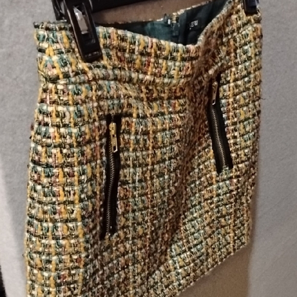 J. Crew Tan and Brown Mini Pencil Skirt - Picture 1 of 8